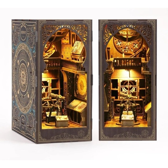 DIY Book Nook - Astronomy Museum 110x180x240mm Wooden Puzzle - Picture 2 of 2